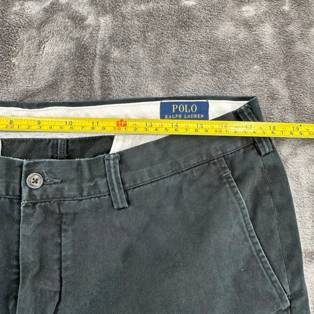 Polo Ralph Lauren The Polo Chino Mens 36x32 Green Cotton Twill Straight Pants